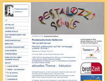 Tablet Screenshot of pestalozzischule-heilbronn.de